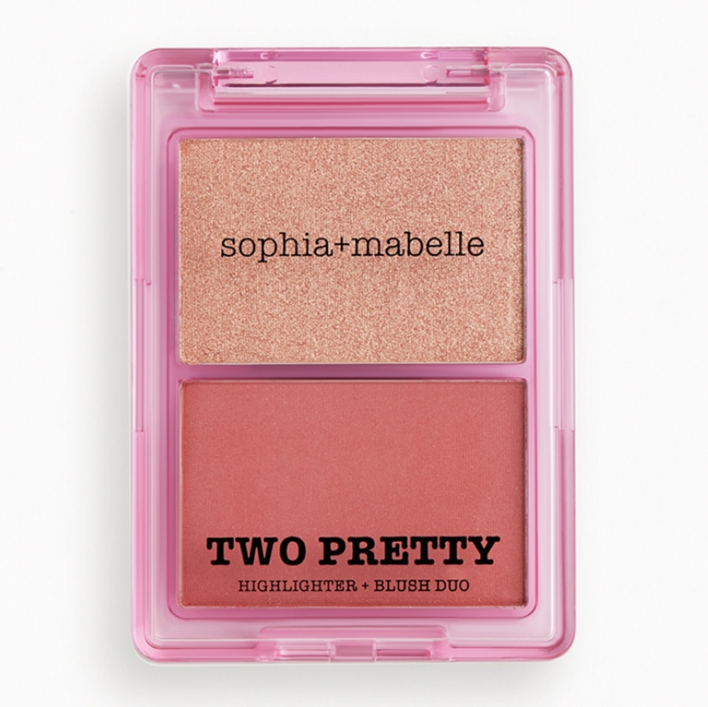 Sophia+Mabelle Two Pretty Highlighter + Blush Duo